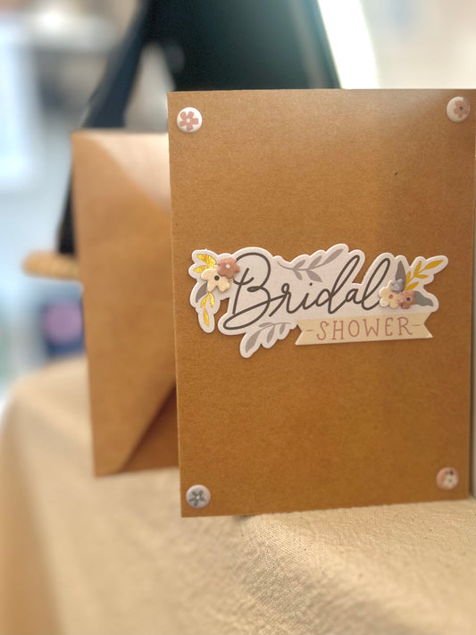 Bridal Shower Handmade Card