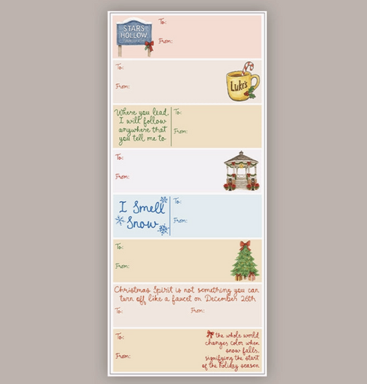 Pre-Order Gilmore Girls Holiday Gift Tag Stickers
