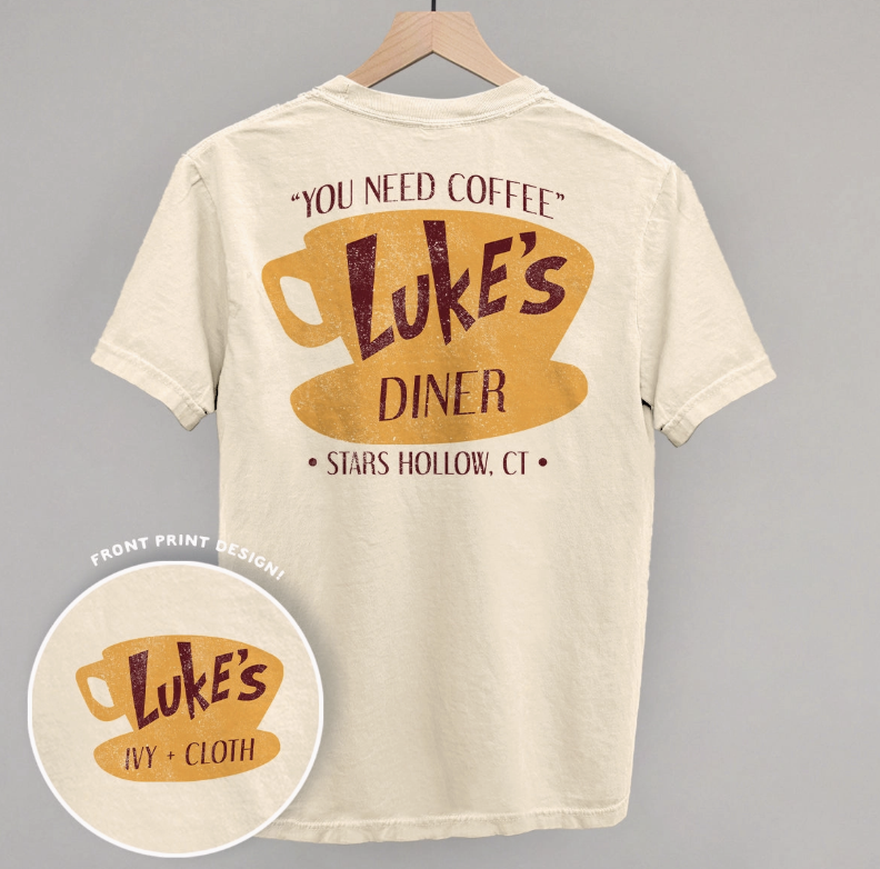 Pre-Order Luke's Diner T-Shirt (Ivory)