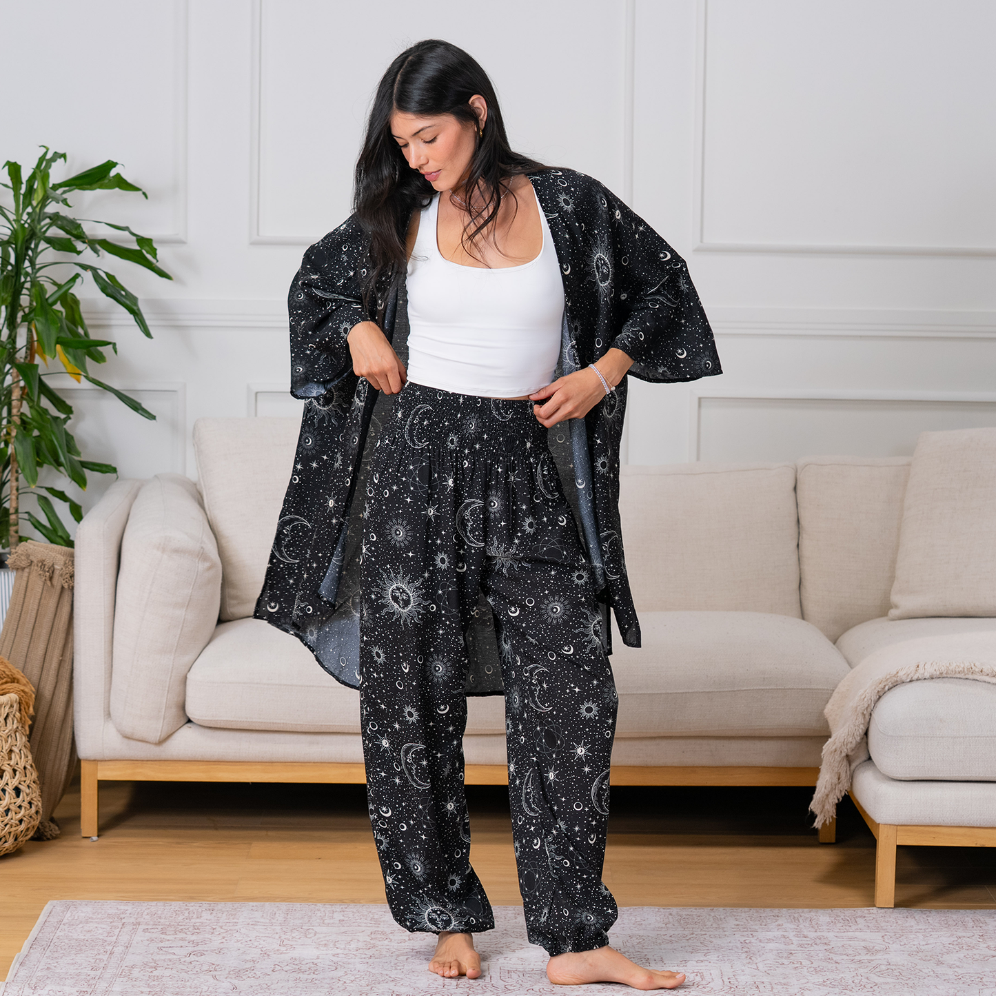 Raven Cosmic Sky Cover Up or Kimono