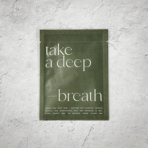 Sheet Face Mask - Take a Deep Breath