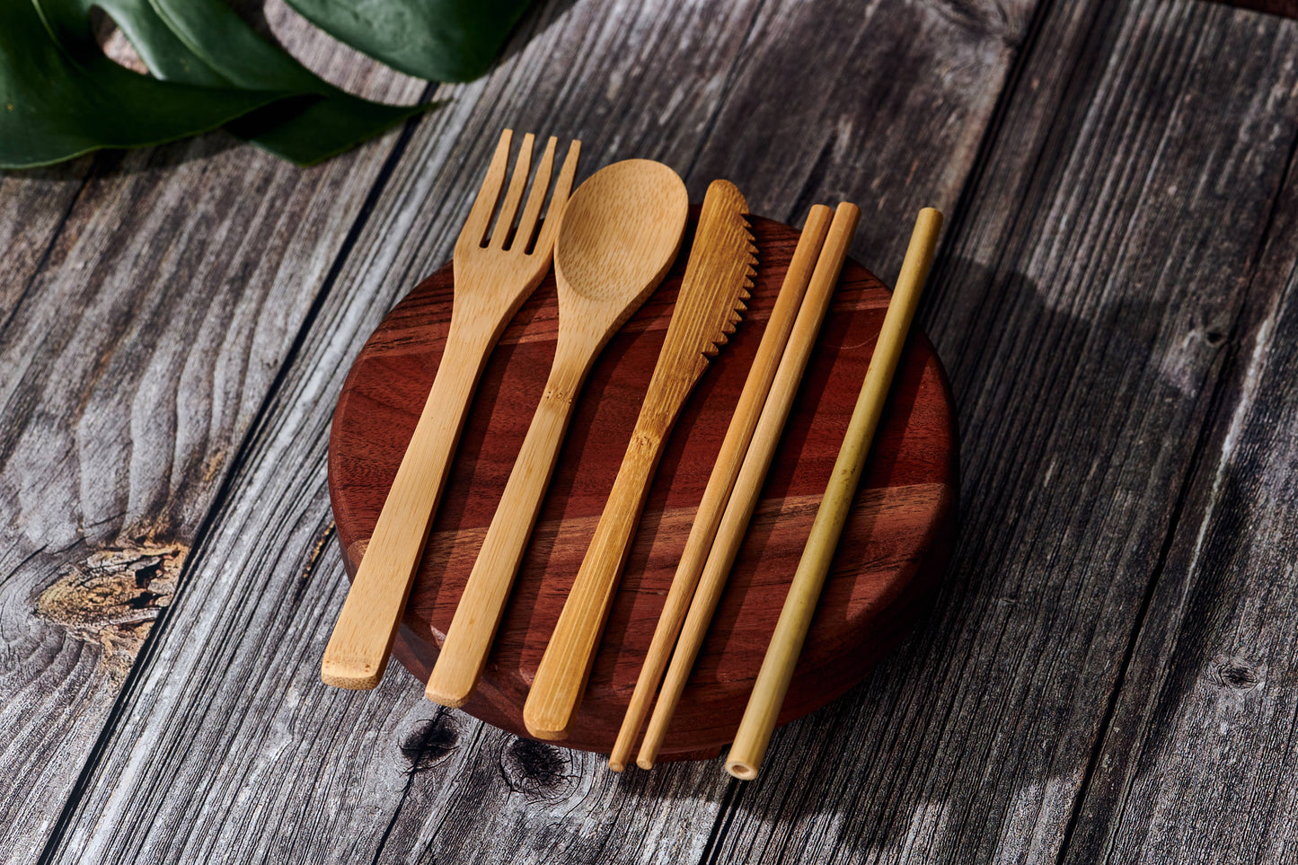 Bamboo Cutlery Set in Cotton Bag (Plastic Free)