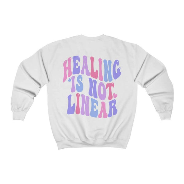 Healing Is Not Linear Crewneck Sweatshirt