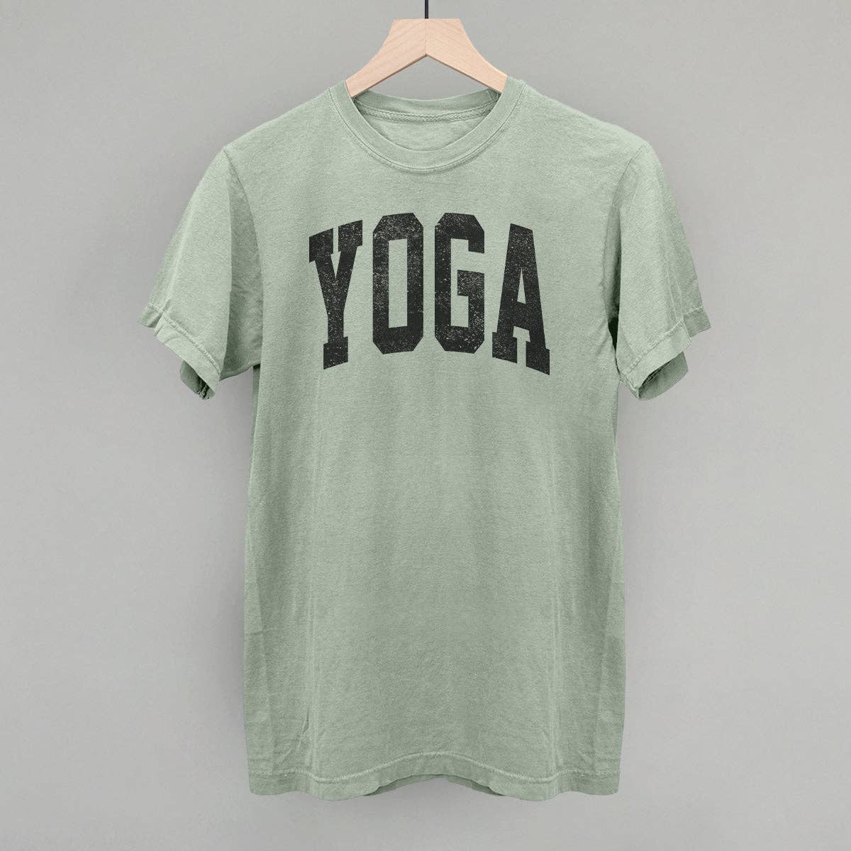 Yoga Arch: Heather Grey / S / Oversized Varsity Crew
