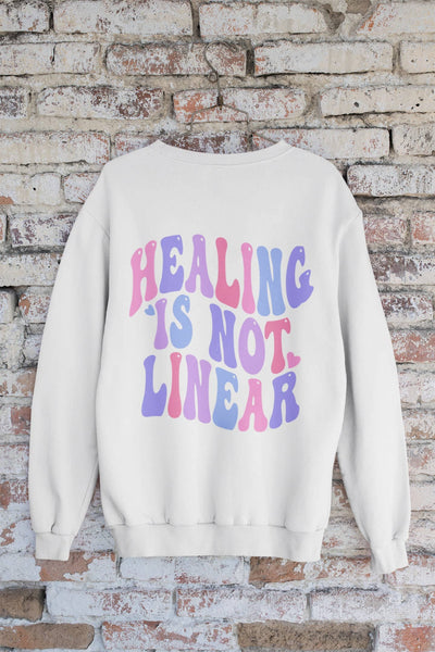 Healing Is Not Linear Crewneck Sweatshirt