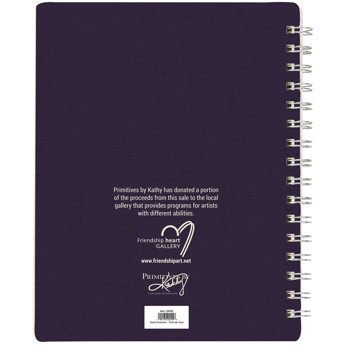 Pollinator Bee Spiral Notebook