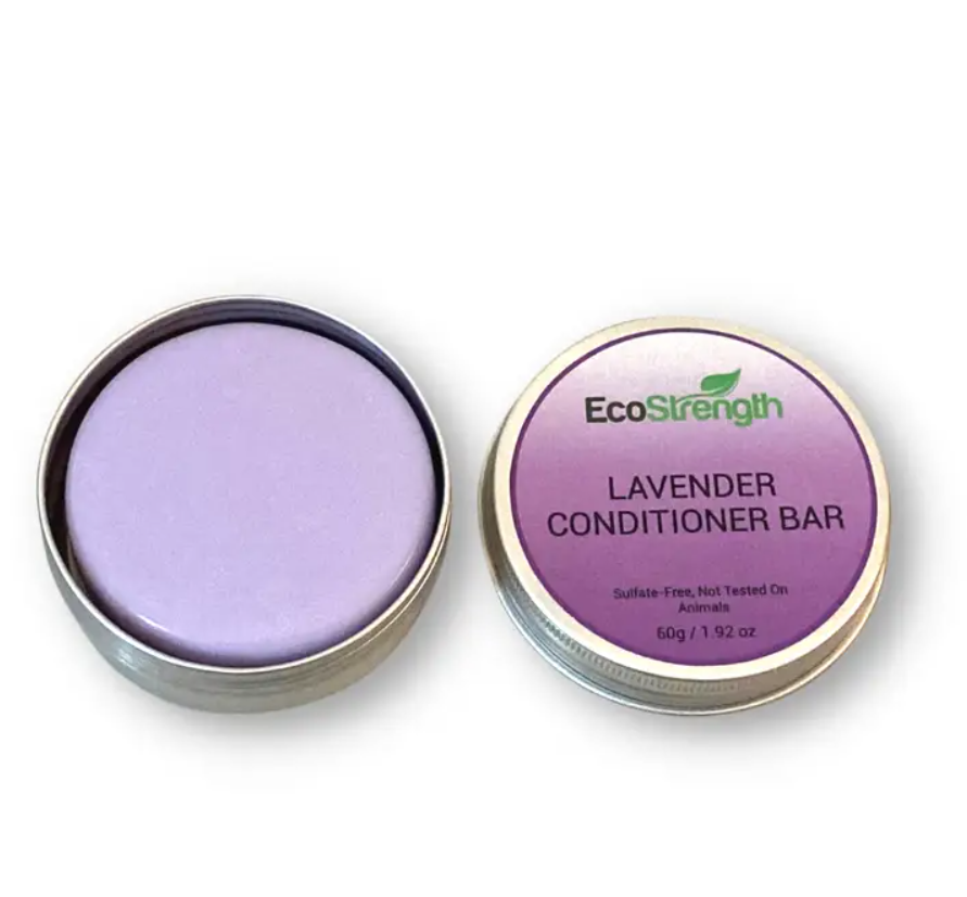 Organic Lavender Conditioner Bar With Travel Tin