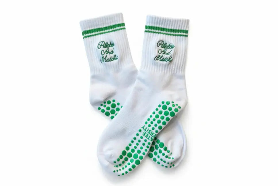 Pilates and Matcha Grip Socks