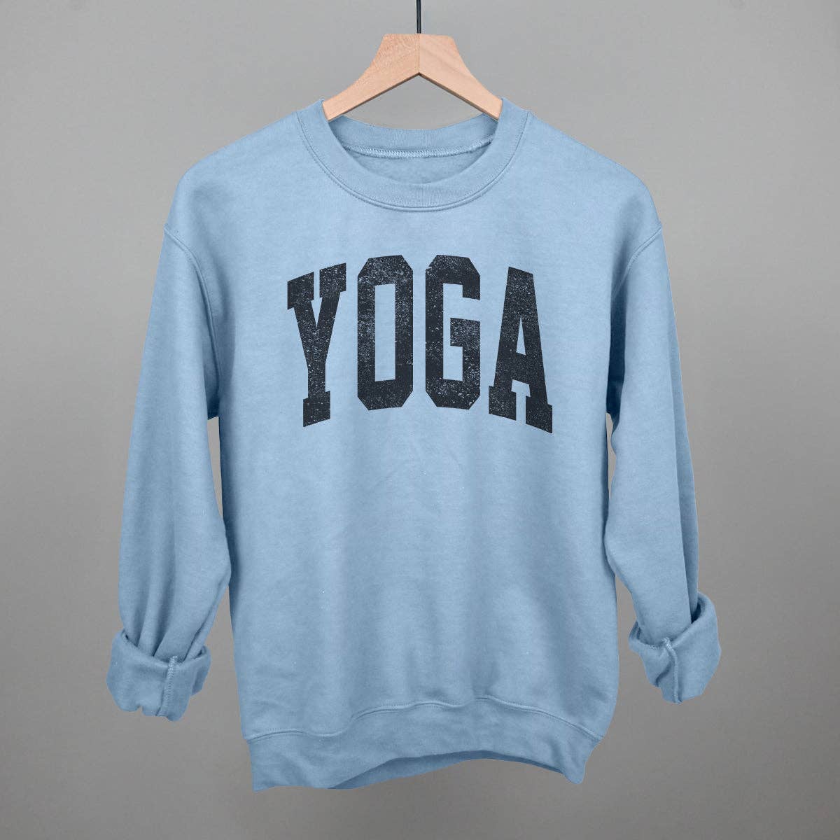 Yoga Arch: Heather Grey / M / Oversized Varsity Crew