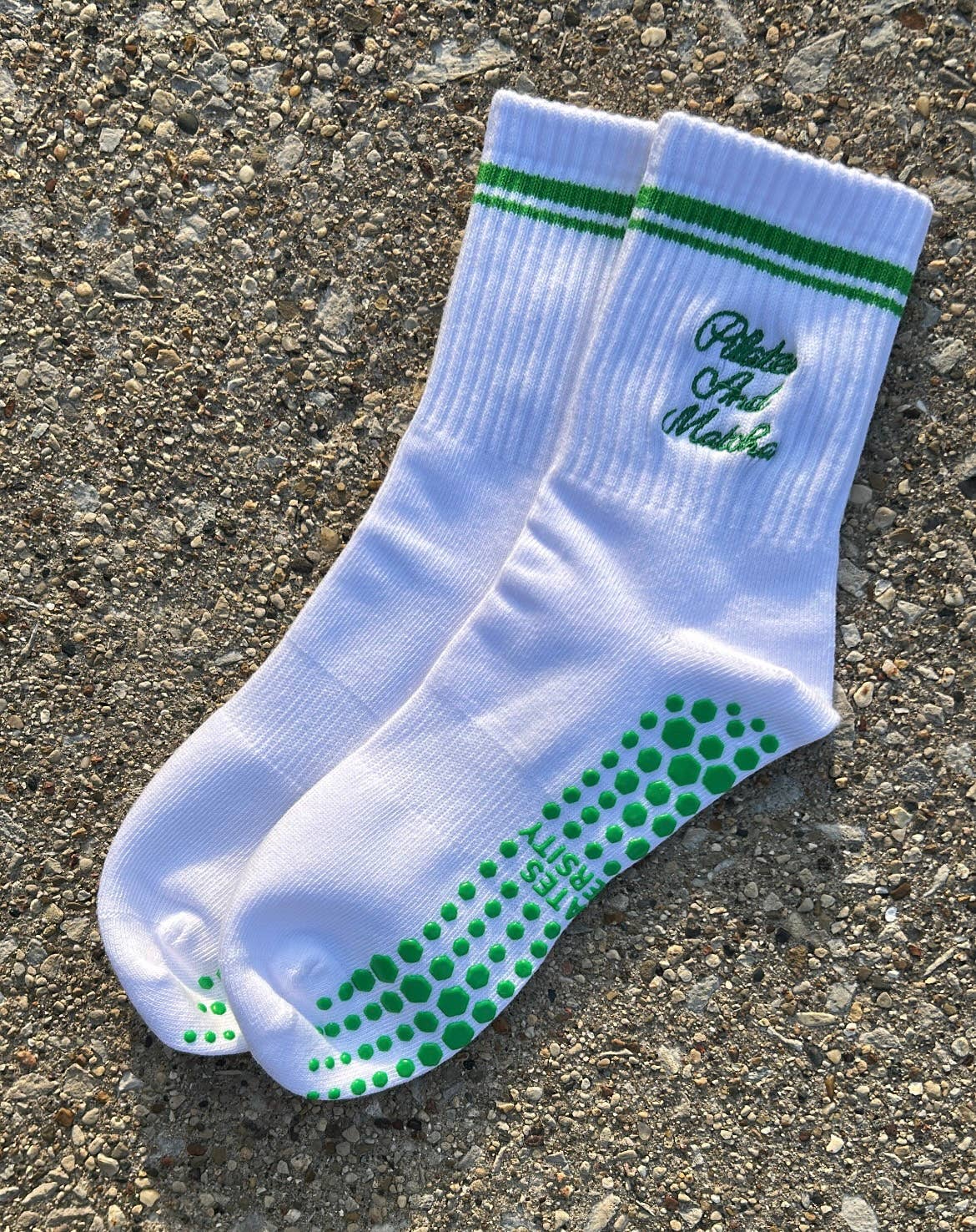 Pilates and Matcha Grip Socks