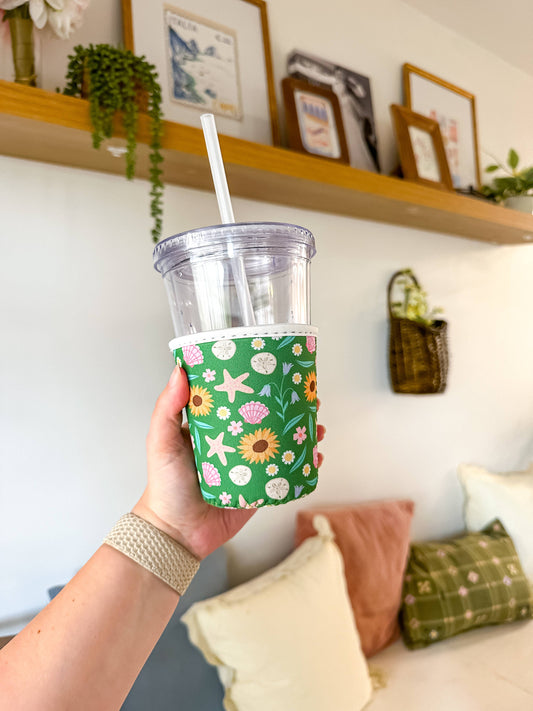 Beachside Cottage | Iced Coffee Sleeve : Small