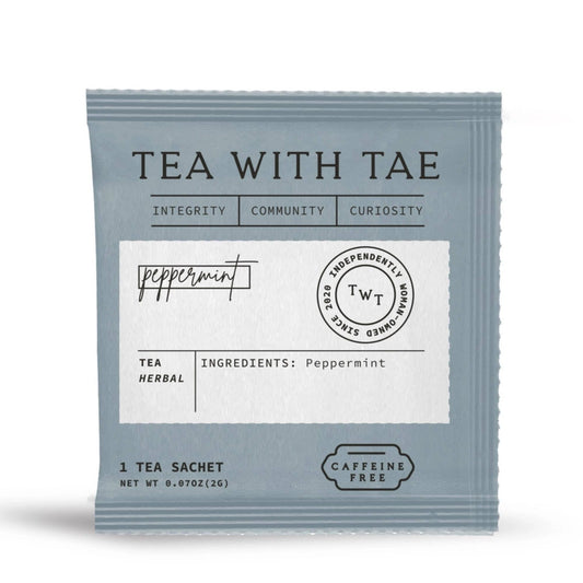 Peppermint Herbal Minty Tea - Individually Wrapped Tea Bag
