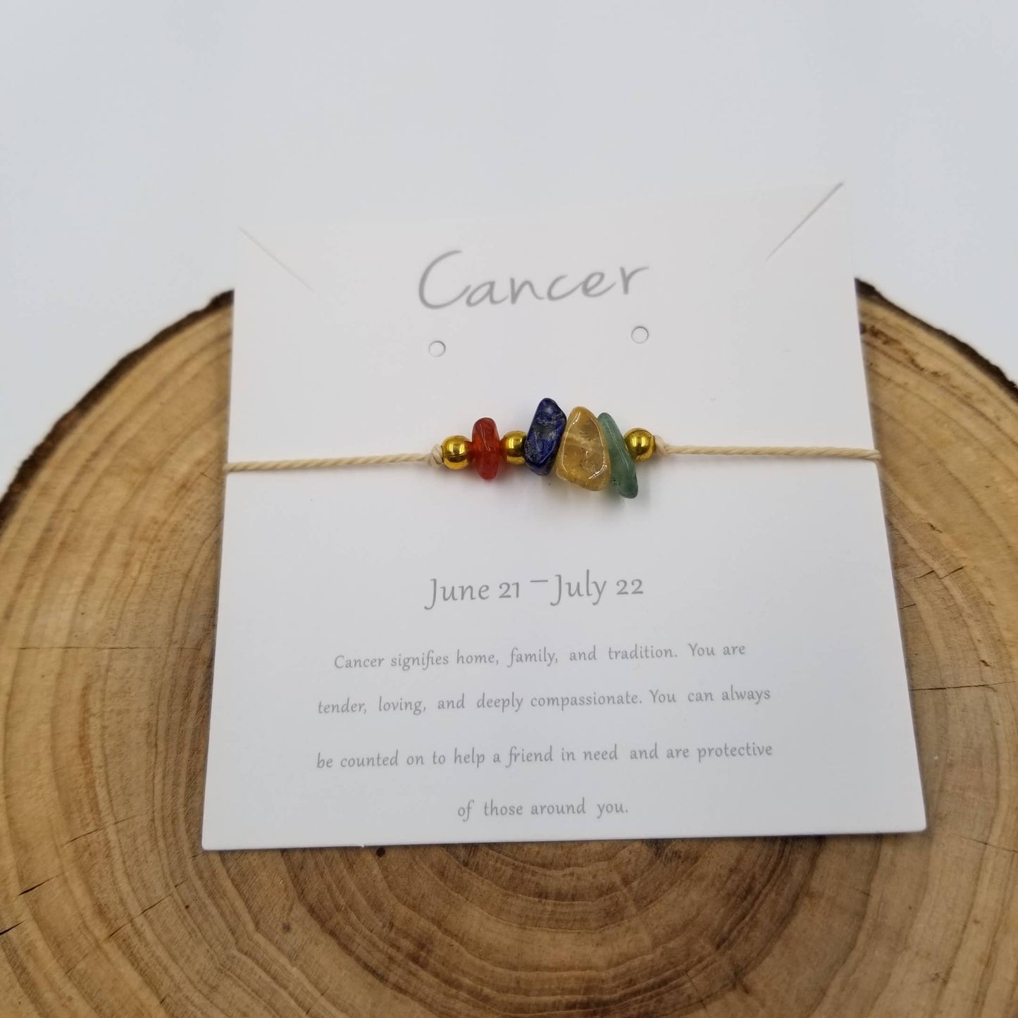 Handmade Zodiac Natural Stone Constellation Bracelet
