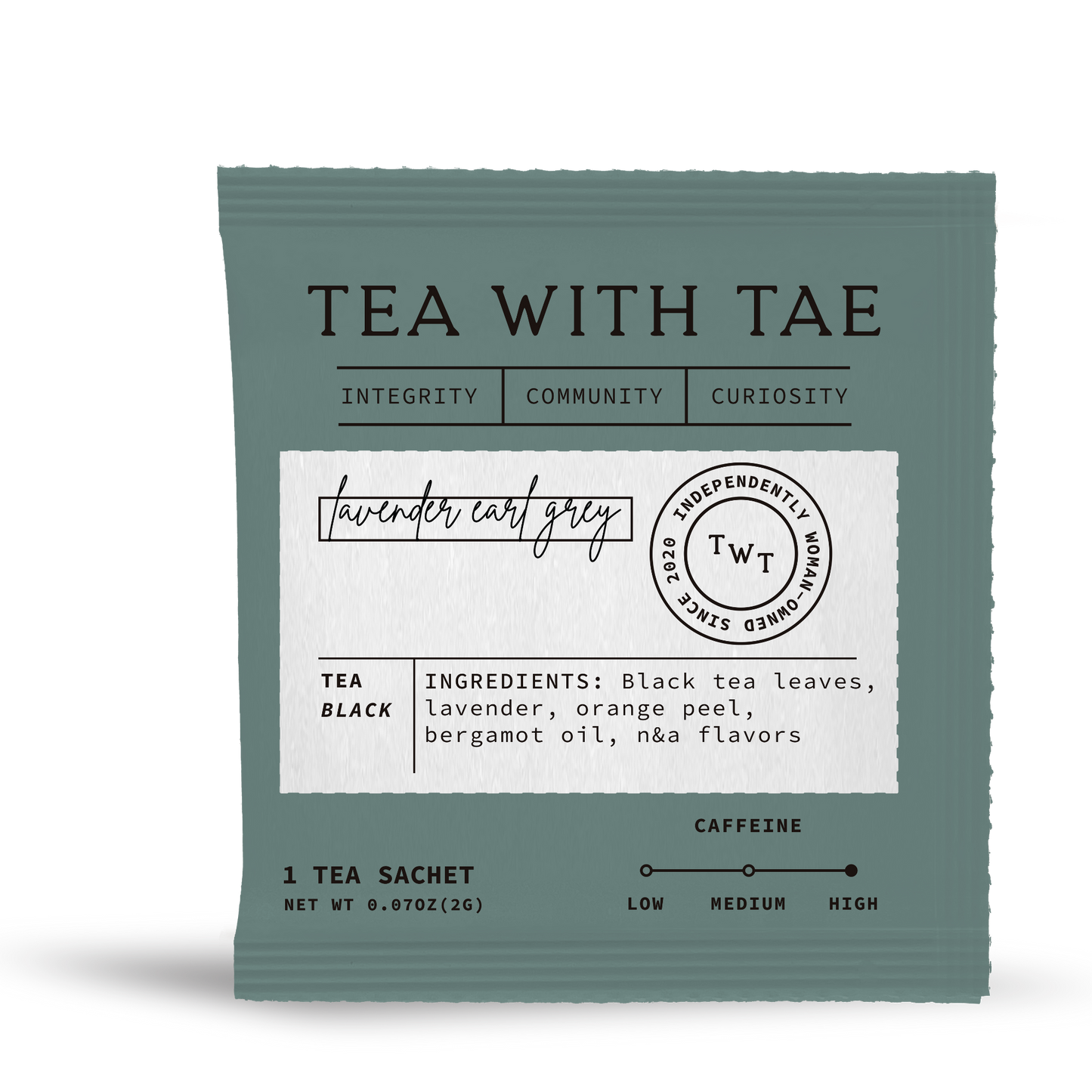 Lavender Earl Grey Black Tea - Individually Wrapped Tea Bag