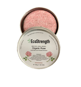 Organic Rose Shampoo Bar With Travel Tin