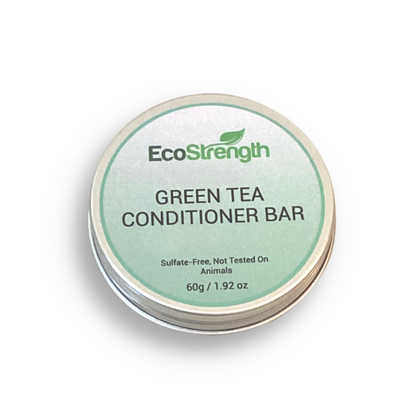 Organic Green Tea Conditioner Bar With Travel Tin