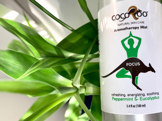 Aromatherapy mist with bamboo plant
